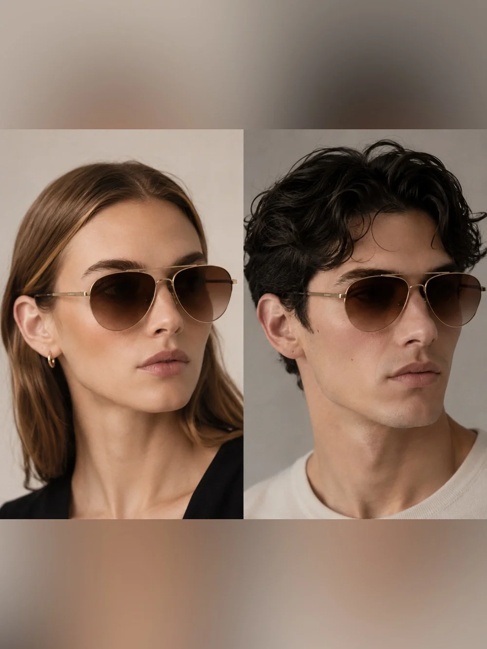 Burberry unisex Aviator Sunglasses with Brown Gradient Lenses